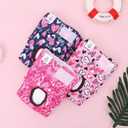 CuteBone Dog Diapers Female Washable Small Medium Large 3 Pack Reusable Doggie Diapers Puppy Period Pants for Doggy Heat Cycle Peeing L