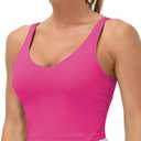 THE GYM PEOPLE Womens' Sports Bra Longline Wirefree Padded with Medium Support XL