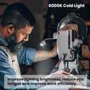 Bonlux Sewing Machine Light, 30 LEDs Flexible Gooseneck Work Light with Magnetic Mounting Base, 6W Portable Work Lamp for Workbench Lathe Drill Presses, Daylight 6000K (2-Pack)