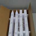 16" Tall Christmas Tree Fence, 18 Pcs White Plastic Decoratio Gate for Xmas Tree Proofing Pet Cat And Toddler Baby, Ideal for Home Indoor, Wedding, Garden, Thick Round Reja para Arbol de Navidad