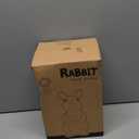 Solar Garden Outdoor Statues Bunny with Gazing Ball - Outdoor Decor Garden Rabbit Statue for Patio, Balcony, Yard, Lawn Ornament - Unique Housewarming Gifts