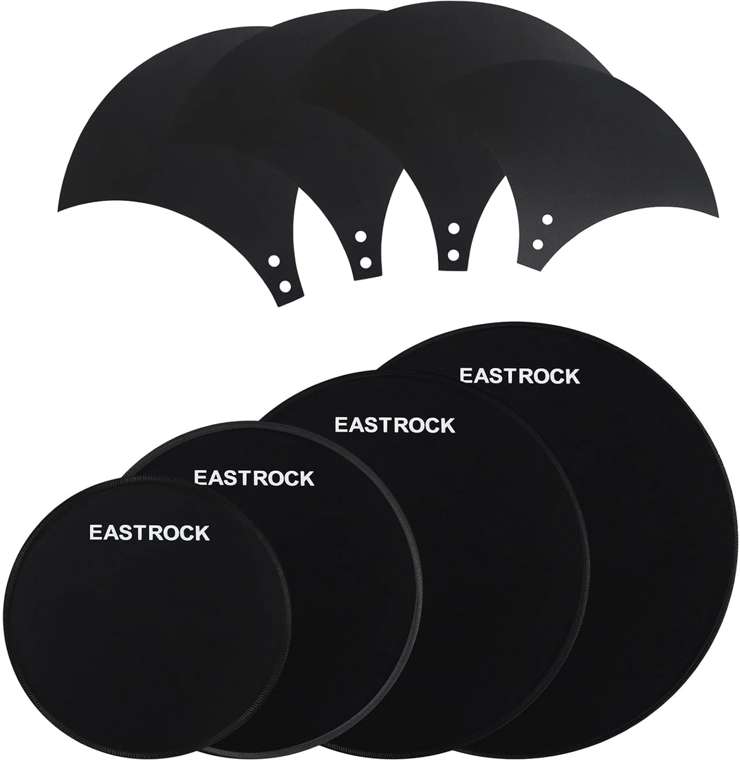 EASTROCK Drum Mute Pads Set 8 Pieces With Cymbal Pad