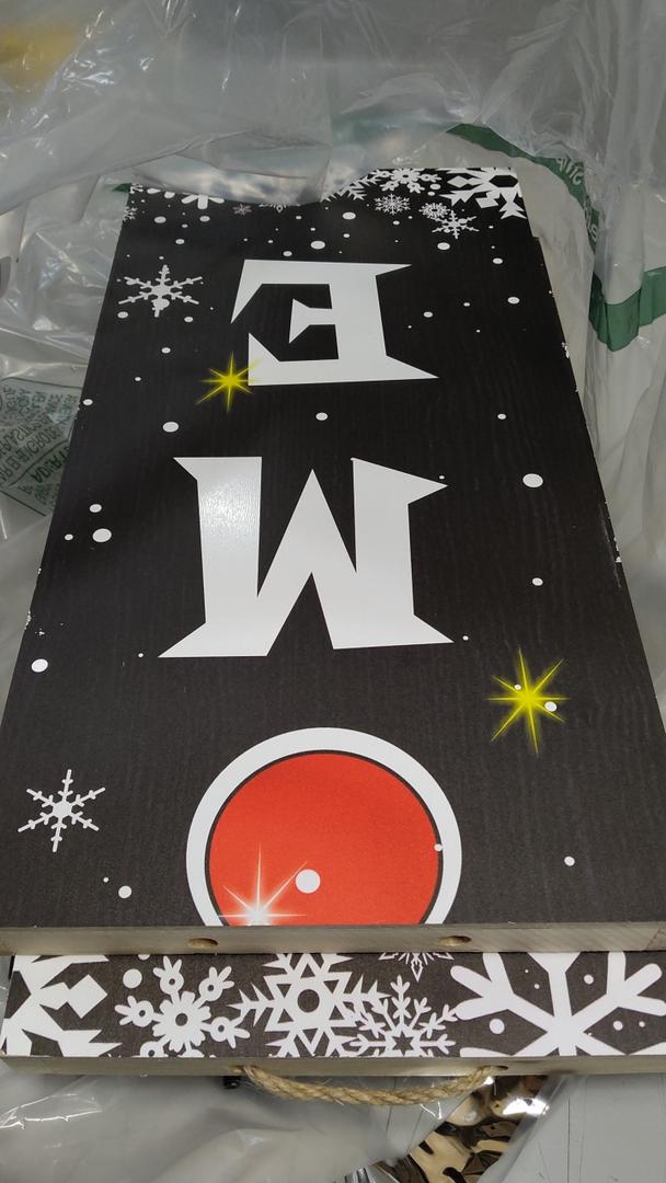 Christmas Porch Sign Decor Xmas Wooden Hanging Sign Door Porch Standing Decorative Signs for Front Door Farmhouse Outdoor Indoor Welcome Sign Wall Craft Decor 47.2"H