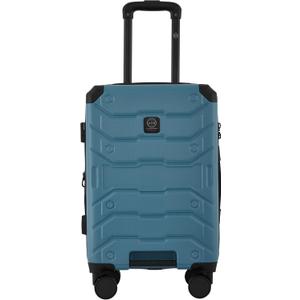 Wrangler ATG Trailway Expandable Hardside Luggage, Storm Blue, 22" Carry-On