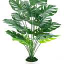 Der Rose 28" Fake Plants Large Artificial Monstera Faux Plants Indoor Tall Plants for Living Room Decor (White)