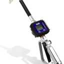 Digital Oil Control Valve Meter Nozzle,Pneumatic Oil Gun with 1/2" inch NPT Inlet,Extrusion pressure 7bar,Digital Fuel Oil Lubricant Nozzle with Flow Meter(Not for Gasoline)