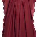 Medieval Renaissance Costume Dress Regency Dresses for Women Victorian (Large-X-Large, Wine Red)