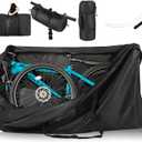 Bike Travel Bag,Heavy Duty 840D Transport Bicycle Storage Carry Bag with Strong Webbing,Portable Folding Cycling and Bicycle Bags Bike Suitcase Waterproof for Airplane Shipping (55.1131.4910.23 inch)