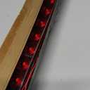 Partsam 2PCS Red 15" 11 LED Trailer Light Bar Sealed Stop Turn Tail Park Third 3rd Brake Light Truck Trailer Marker ID Bar Waterproof DOT Compliant