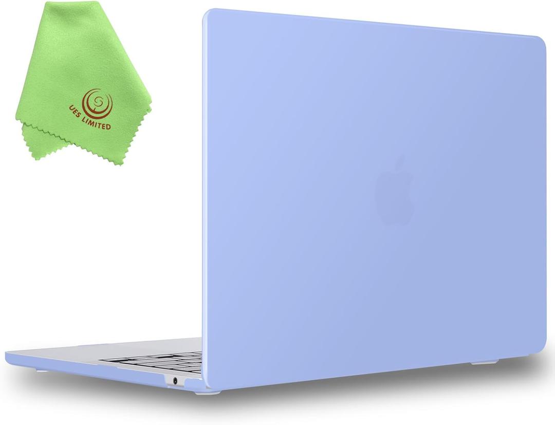 UESWILL Compatible with MacBook Air 13 inch M4 M3 M2 Case 2022 2023 2024 2025 Model A2681 A3113 A3240 Touch ID, Matte Hard Shell Case Cover for MacBook Air 13.6 + Microfiber Cloth, Serenity Blue UESWILL Compatible with MacBook Air 13 inch M4 M3 M2 Case 2022 2023 2024 2025 Model A2681 A3113 A3240 Touch ID, Matte Hard Shell Case Cover for MacBook Air 13.6 + Microfiber Cloth, Serenity Blue