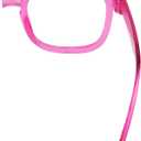 (Must Buy Both Eye) Metalless Reading Glasses Different Strength Each Eye Rose Red-Right Eye+1.00