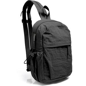 UnisexAdult Small Crossbody Messenger Bag Durable Sling Bag Backpack Hiking daypacks for Men Women (9630black)