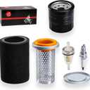 Air Filter & Guide Cage Cap Oil Filter Kit For Yamaha Grizzly 350 400 450 Bruin 350 Kodiak 400 450 Wolverine 350 450 5UH-E4458-00-00