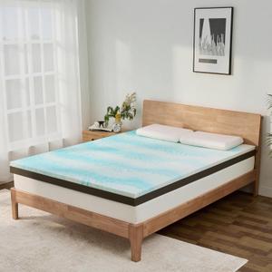 Extra Firm Mattress Topper Twin XL Size 3 Inch, Pain Relieving Foam Bed Topper for Extra Support, Gel Memory Foam & High-Density Foam Mattress Pad, CertiPUR-US Certified