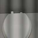 Mayfair Cassel Slow Close Toilet Seat, Easy Clean, Non Slip Premium Wood Seat, Easy Install, Made in USA, Elongated, White