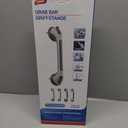 TAILI Grab Bars for Bathtubs and Showers 2 Pack Suction Grab Bar, Heavy Duty Shower Handle Removable Bath Handrails for Seniors and Elderly, Bathroom Safety Grip No Drilling Waterproof,Grey (16.8", Gray)