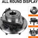 MACEL 515126 Front Wheel Hub and Bearing Assembly Compatible with 2009-2010 Dodge Ram 1500, 2011 Ram 1500 W/ABS 5-lugs