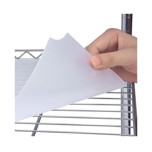 Slendor Wire Shelf Liner 14" x 36" Value Pack of 5 Flat Heavy Duty Waterproof Non-Adhesive Industrial Strength Plastic Mats for Tier Shelving Unit, Transparent