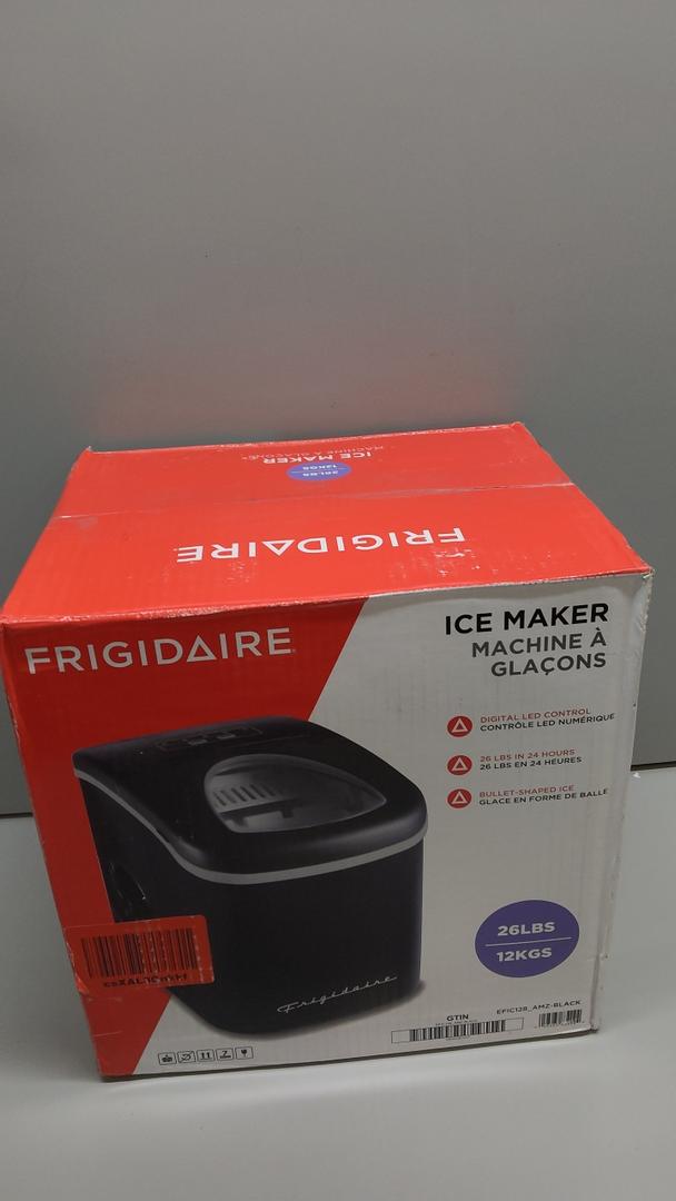 FRIGIDAIRE EFIC128AMZBLK Compact Countertop Ice Maker, 26 lb per Day, Black