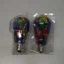 LED Stained Glass Light Bulb LED Bulbs,4W E26 Base ST19 LED Colored Light Bulb Stained Glass Bulb,for Decoration,Party,Home Lighting,Garden,Balcony,2 Pack