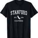 Stanford California CA Vintage Athletic Sports Design T-Shirt M