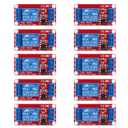 10pcs DC 5V Relay Module - 1 Channel Relay Switch Board with Optocoupler Isolation, High or Low Level Trigger