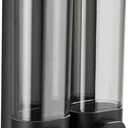 2-Chamber Soap Dispensers Wall Mount, 400ml Bathroom Shower Dispenser, Press Manually Lotion Shower Soap Dispenser Use for Home, Bath, Kitchen, Hotels, Apartment, Restaurants(Black)