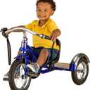 Schwinn Roadster Tricycle, 12 Inch Front Wheel Bike for Kids Ages 2-4, Low Center of Gravity, Retro Steel Frame, Adjustable Seat Grows with your Child, Rear Deck, Tricycle for Toddlers