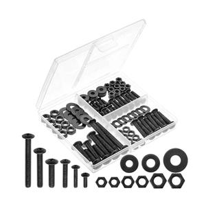Mr. Pen- Bolts, Nuts, and Washer Assortment Kit, 113 Pcs, Black, Bolt and Nut Set
