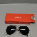 livho Sunglasses for Men Women Aviator Polarized Metal Mirror UV 400 Lens Protection