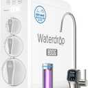 Waterdrop G3P800 Reverse Osmosis System, 800 GPD Fast Flow, NSF/ANSI 42 & 53 & 58 & 372 Certified, 3:1 Pure to Drain, Tankless Under Sink RO Water Filter System, LED Purifier, Smart Faucet