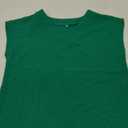 Women Tops Cap Sleeve Textured Dressy Casual V Neck Shirts 2025 Summer Business Work Blouses Outfits (Large, Green)