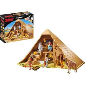 PLAYMOBIL 71148 Asterix: Pyramid of The Pharaoh, Obelix, Asterix, Miraculix, Numerobis, Screw Ornament, Idefix, Toy for Children from 5 Years [Exclusive to Amazon]