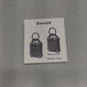 Dovick- Waterproof Airtag Keychain Holder Case,Screw Full Cover Compatible with Apple Air Tag Tracker Key Ring (Black 2Pack)