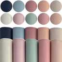 Faux Leather Sheets-8.2"x11.8"(20cmx30cm) A4 Soft PU Synthetic Leather for Craft Supplies Wallets DIY Decoration (5 Pack-Solid Color)