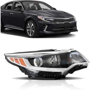 munirater Headlight Assembly Replacement for 2016 2017 2018 Optima DRL Right Headlamp Passenger Side KI2503196