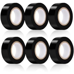 KIWIHUB Electrical Tape Black,0.7in X 26.5ft,7mil Thick,5 Pack,Industrial Grade Electrical Tape,Multipurpose Electric Tape for Wrapping Wiring Harness,Electric Insulating