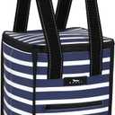 SCOUT Pleasure Chest - Soft, Lightweight, Insulated Cooler, Fits 5 Wine Bottles, Cooler for Beach, Pool, Boat, and Picnics (Nantucket Navy)