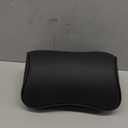 Memory Foam Car Neck Pillow Soft Leather Headrest for Driving Home Office Black (1PC)