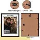 5 x Rempry 12x16 Picture Frame, Display Poster 9x12 with Mat or 12 x 16 Without Mat, Wall Gallery Photo Frames with Shatter Resistant Plexiglass, Black, 1 Pack