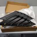 Rear Side Window Louvers Compatible for Honda Accord 2022 2021 2020 2019 2018 Accesories Sport Style Air Vent Cover (Bright Black)