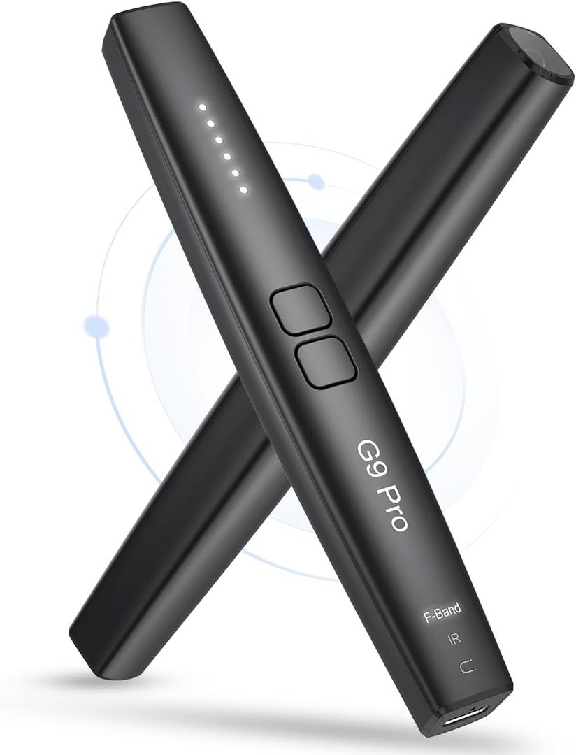 JAXTIN G9 Pro Hidden Camera Detector - 2025 Anti-Spy Cameras Finder Detector, GPS Tracker & Bug Detector, Listening Device Detector for Hotel, Car, Office, 72H Working Time, 6 Sensitivity Levels