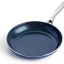 Blue Diamond 10" Nonstick Frying Pan Skillet, Diamond Infused PFAS & PTFE-Free Ceramic Pot, Dishwasher & Oven Safe, Stay Cool Handle, Durable Non Toxic Metal Utensil Safe, Egg & Omelet Pan, Black