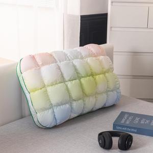 YOUR MOON Fluffy Support Bed Pillow Queen Size, Super Soft Premium Down-Alternative Filling for Sleeping, Luxury Hotel Quality Bed Pillows for Side Sleeper (Rainbow) (Queen (Pack of 1))