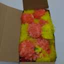 Gejoy 6 Sets Diwali Decorations Includes 4 Feet Artificial Marigold Flowers Garland for Hanging Tea Light Candle and Candles Holders for Indian Pooja Wedding Decor (Orange,Yellow,Pink,White,Lotus)