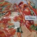 GRACE KARIN Women's One Piece Swimsuits with Cover Up Skirt Tummy Control V Neck Bathing Suits 2XL, Orange Floral