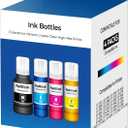 Compatible for EPT502 Ink Refill Bottles 4-Pack Replacement for ET-2850 ET-3850 ET-4850 ET-15000 Ink Refill for ET 2850 ET 3850 ET 4850 ET 15000 ET-2980 ET-2760 ET-3843 ET-3950 ET-4950 ET-3760 Printer