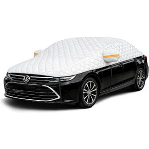 Hail Protector Car Cover, Multi-Layer Cotton Padded Half Car Cover, Thickened Top Protection for Hail, Snow & Impact, Fits Sedan L