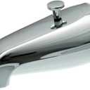 DANCO Replacement Tub Spout with Diverter, Chrome, 5-Inch, Fitting 1/2-Inch or 3/4-Inch IPS, 1-Set (80765)