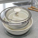 Carote Cookwareset Saucepan with Lids, Beige